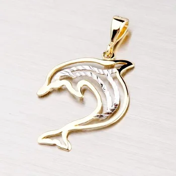 Přívěsek Dámský přívěsek zlato mix 585 - delfín 43-2186