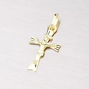 Přívěsek Přívěsek žluté zlato 585 ve tvaru křížku 43-2355