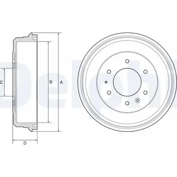 Brzdový buben Brzdový buben DELPHI BF581