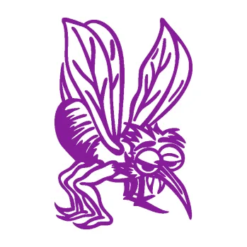 Samolepící dekorace SAMOLEPKA Komár 004 pravá (14 - fialová) NA AUTO, NÁLEPKA, FÓLIE, POLEP, TUNING, VLASTNÍ TEXT, TISK, AUTOSAMOLEPKY.cz, POLEPY, OBRÁZEK, LOGO, SAMOLEPKY