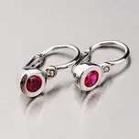 Dětské náušničky bílé zlato 585 zirkon 52DN-1537BC