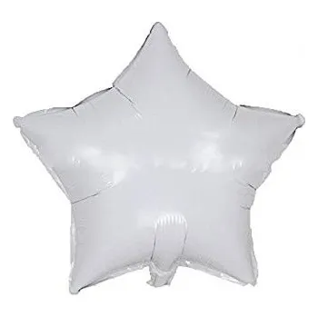 Balónek Fóliový balónek hvězda bílá 45 cm