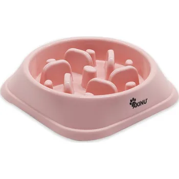 Miska pro psa AKINU Proti hltací miska růžová 500 ml