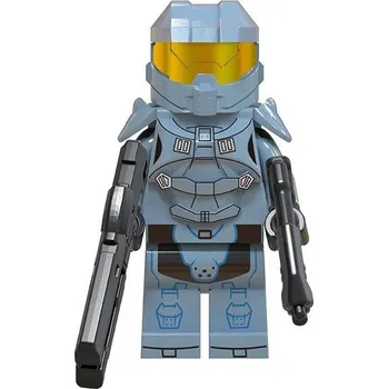 Počítačová hra Halo Blocks Bricks Lego figurka Spartan Fred