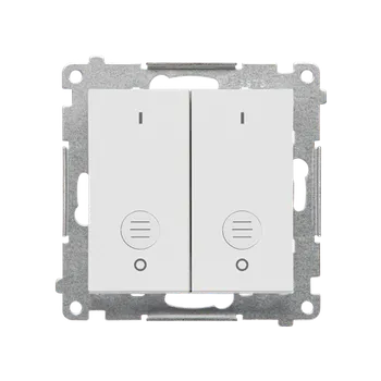 vypínač SIMON TW22A.01/114 Spínač 2 násobný dvoupólový, řazení 2+2 bílá
