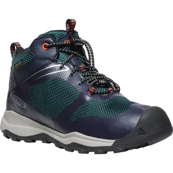 Dívčí obuv Keen WANDURO MID WP YOUTH sky captain/sea moss dětské boty