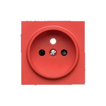 Elektrická zásuvka SIMON TGZ1ZP/122 Kryt 1 násobné zásuvky, s uzemněním, se clonkami bílá