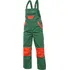 montérky CXS Pinocchio dětské montérkové kalhoty zelené/oranžové