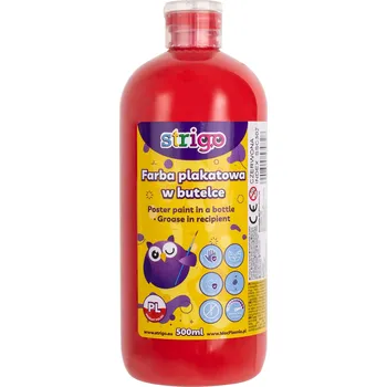 Speciální výtvarná barva Strigo Temperová barva STRIGO 500 ml - červená 399399