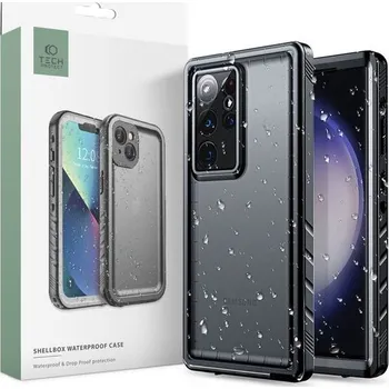 Pouzdro na mobilní telefon Tech Protect Shellbox Waterproof Case IP68 pro Samsung Galaxy S23 Ultra černé