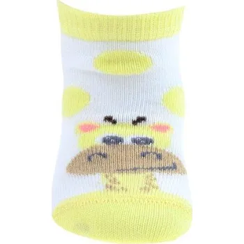 Dívčí kojenecké ponožky WOLA ŽIRAFKA bílé Velikost: 15-17