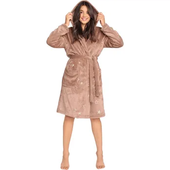 Dámské noční prádlo Dámský župan Arte plus - ITALIAN FASHION Béžová XXL