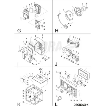 Šroub Šroub DEDRA XDEGB3600K.J04