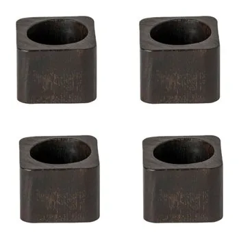 Sada dřevěných kroužků na ubrousky