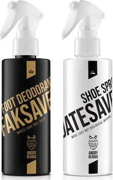 Odstraňovač zápachu nohou Angry Beards Faksaver 200 ml + Datesaver 200 ml