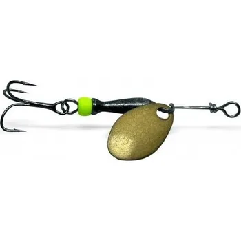 Nástraha Rotační Třpytka Jigovky Classic 0 Gold - Black/Chartreuse Body