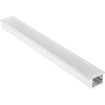 Příslušenství pro svítidlo Arelux Hliníkový profil PRF063/228 pro zapuštěnou montáž 2,28m