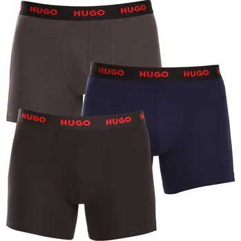 Boxerky 3PACK pánské boxerky HUGO vícebarevné (50503079 413) S Možnost vrácení zboží ZDARMA do 120 dnů!