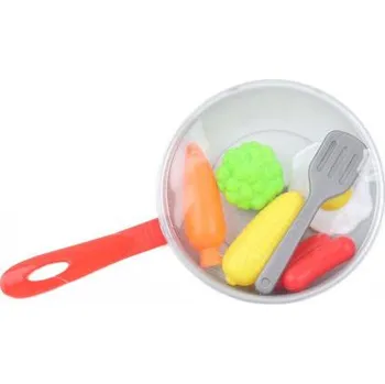 nádobí do dětské kuchyňky Pánev s jídlem