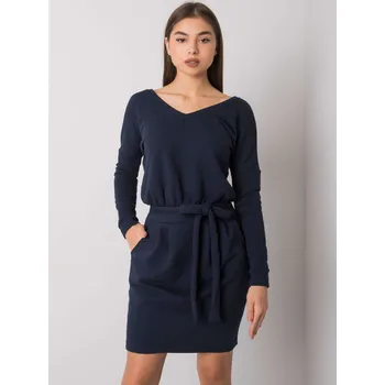 Dámské šaty Dámské šaty RV SK 6037.18X Tmavě modrá - Rue Paris tmavě modrá S