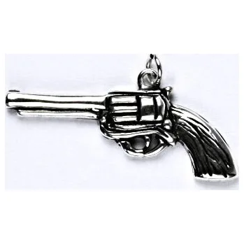 Přívěsek Stříbrný přívěsek revolver - P247 (Stříbrný přívěsek revolver)