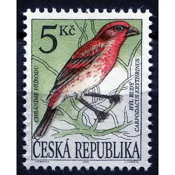 Poštovní známka Česká pošta (1994) č. 50 ** - ČR - Ptáci - VV - posun barvy