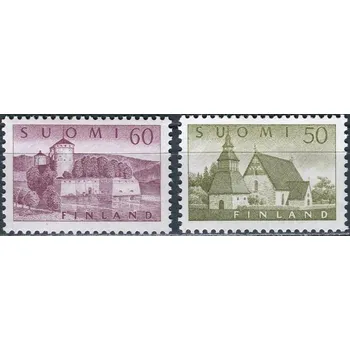 Poštovní známka Posti Finland (1957) MiNr. 474 - 475 ** - Finsko - památky