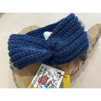 Ozdoba do vlasů Teplá čelenka tmavě modrá - Pallas atelie 0001364