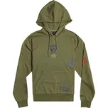 rvca Pánská mikina scorched hoodie agave - gjg0