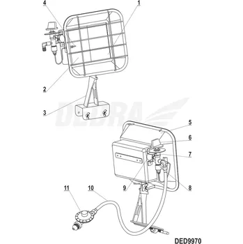 Knoflík Ovládací knoflík DEDRA XDED9970.06