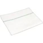 BALhome 588311 netkaný hadr na podlahu bílý/zelený pruh 50 × 60 cm