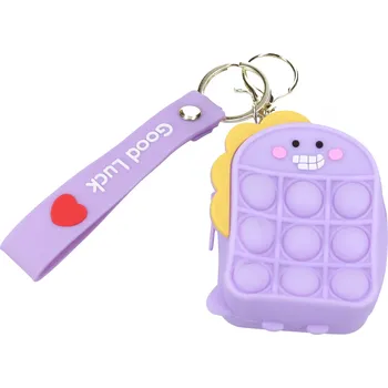 Školní sáček Wiky Kabelka pop it s klíčenkou Barvy: světle fialová