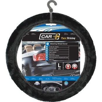 Potah na volant Potah na volant černý chlupatý 37-39 cm (velká hustota vlákna)