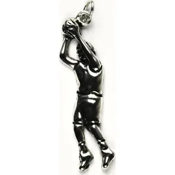 Přívěsek Stříbrný přívěsek basketbalista - P252 (Stříbrný sportovní přívěsek basket)