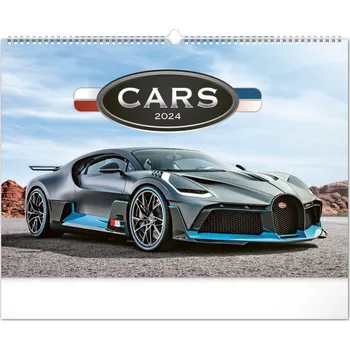 Kalendář Presco Group Nástěnný kalendář Auta 2024