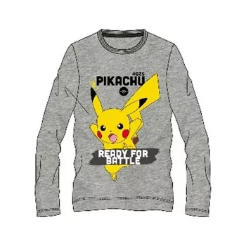 Chlapecké tričko Pokémon tričko Pikachu šedé dětské Velikost trička: 13 let (158 cm)