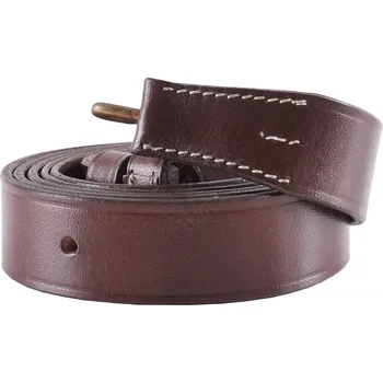 Karnevalový kostým Deepeka Kožený ramenní popruh pro mušketu Springfield US Civil War, se značkou Watervliet arsenal