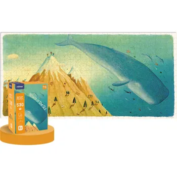 Puzzle Mideer Umělecké puzzle - Velryba na obloze - 530 dílků