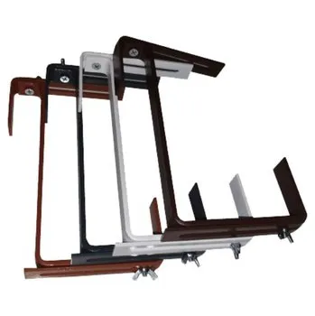 Držák na truhlík - kovový univerzální nastavitelný bílý (2 ks)