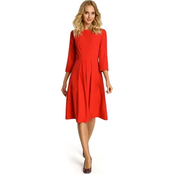 Dámské šaty Dámské 7Q240 Šaty se skládaným předním dílem - červené Moe, EU L i529_8646521330939625280