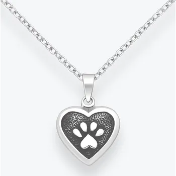 Řetízek Stříbrný řetízek Srdce tlapka - Ag925