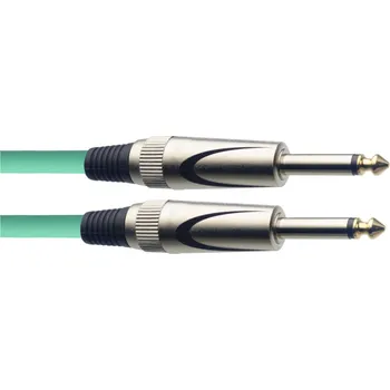 Příslušenství ke zvukové technice Stagg SGC3DL CGR, kabel JACK/JACK, 3 m, zelený