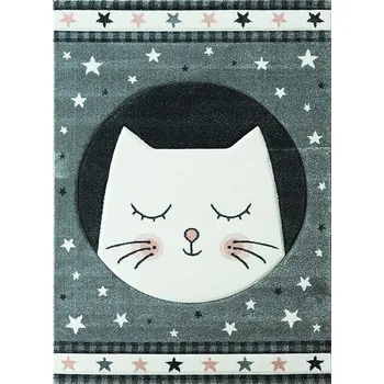 Hans Home Dětský kusový koberec Smart Kids 22412 Grey - 140x190 - doprava zdarma