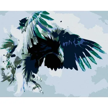 Diamondi Diamantové malování - LOVÍCÍ OREL Rozměr: 40x50 cm, Rámování: bez rámu a bez vypnutí plátna