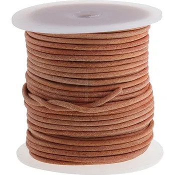 Karnevalový kostým Lord of Battles Kulatý kožený řemínek z kozinky, Ø 2 mm, návin 25 m