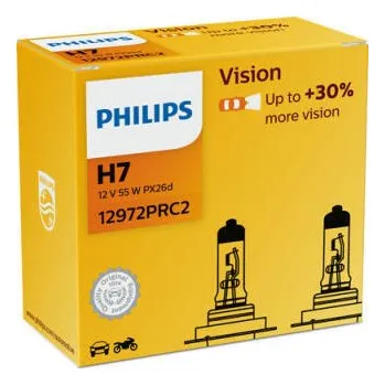 Povinná bezpečnostní výbava Žárovka PHILIPS H7 12V,55W PX26d +30% 2ks