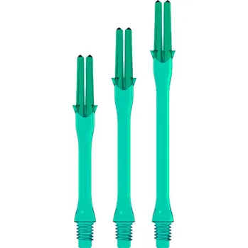 Příslušenství pro šipky Násadky na šipky L-Style Locked Slim, smaragdově zelené, 30mm