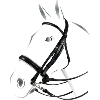 EQUESTRO Uzda drezurní Plus Equestro, černá EXTRA FULL