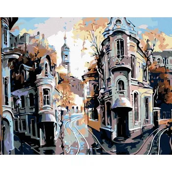 Diamondi Diamantové malování - ROHOVÉ DOMY Rozměr: 40x50 cm, Rámování: bez rámu a bez vypnutí plátna