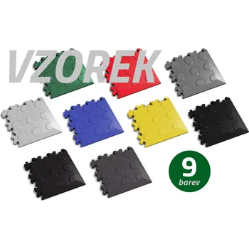 Dlažba Vzorek 8 x 8 cm dlažby Mosolut Machine - Mince - ECO světle šedá